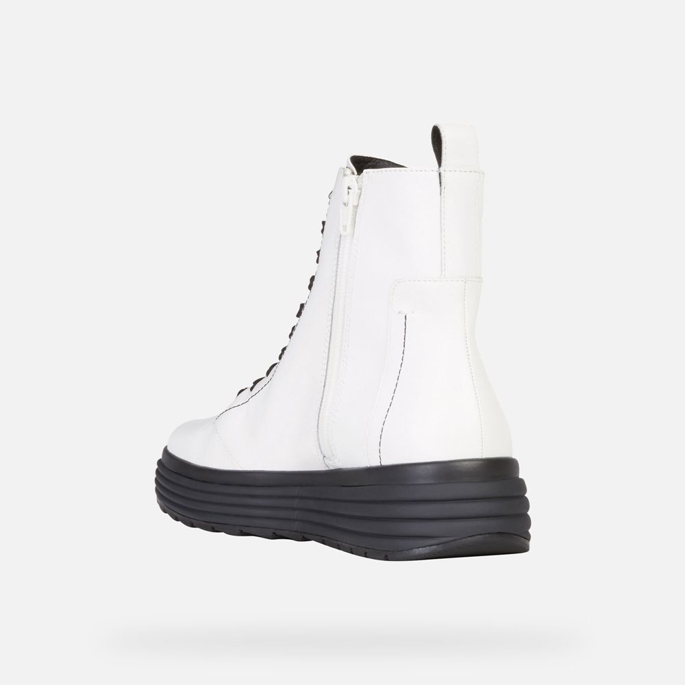 Botins Geox Senhora Branco/Pretas - Phaolae - NCJSY1307